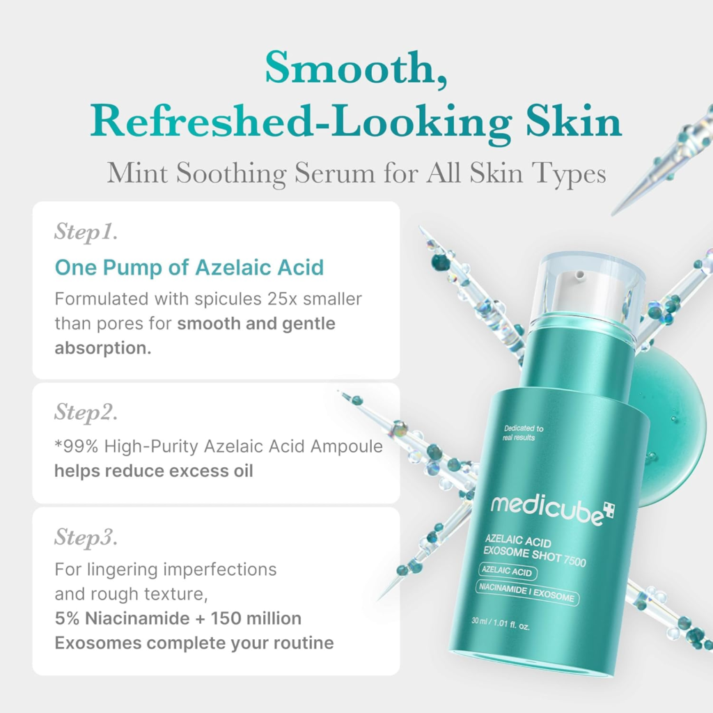 New Buy Online At K-Beauty Shine Medicube Azelaic Acid Exosome Shot 7500 30Ml