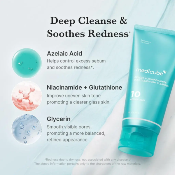 Medicube Azelaic Acid Niacinamide Deep Cleansing Foam 120G