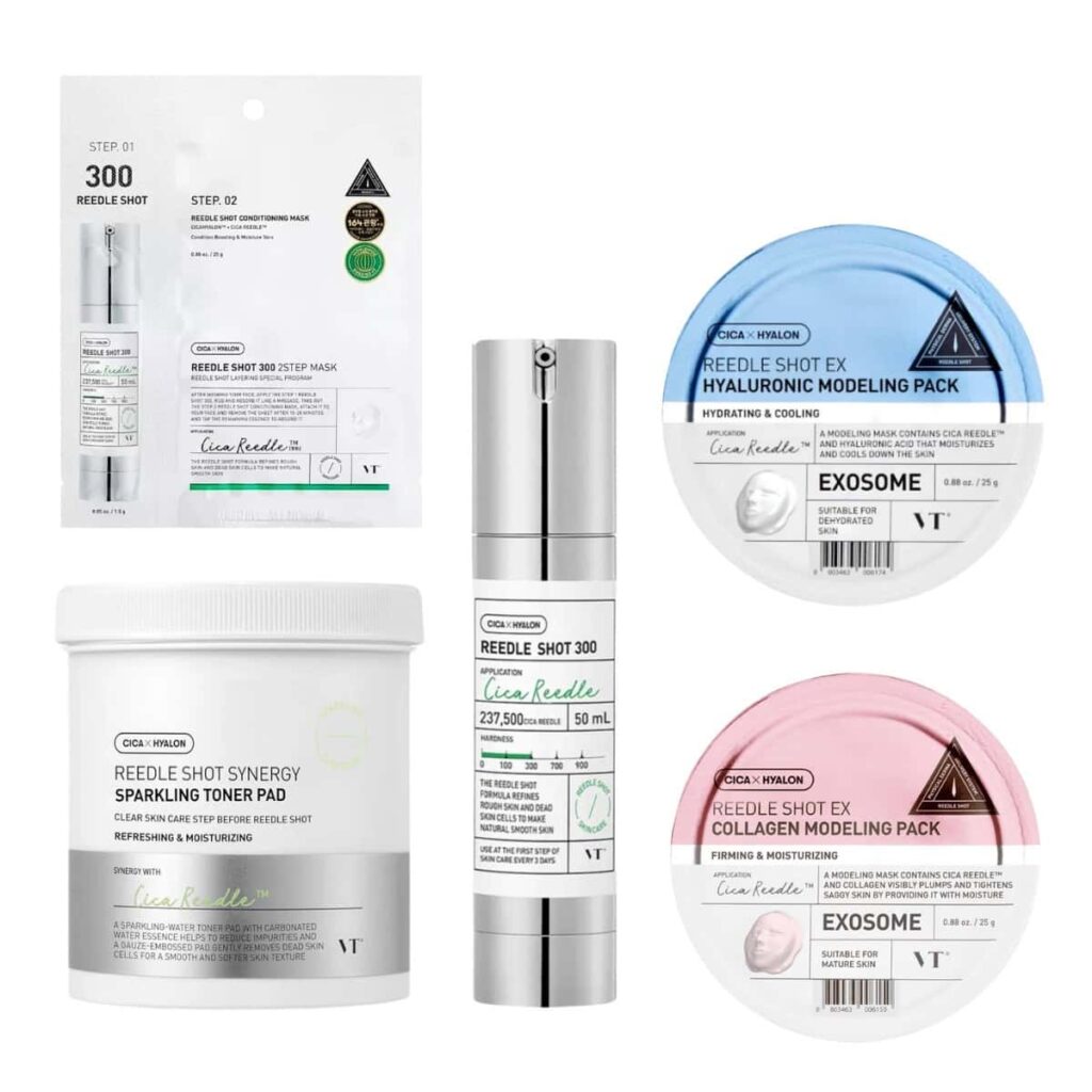 Vt Cosmetics Reedle Shot 300 Silver Set