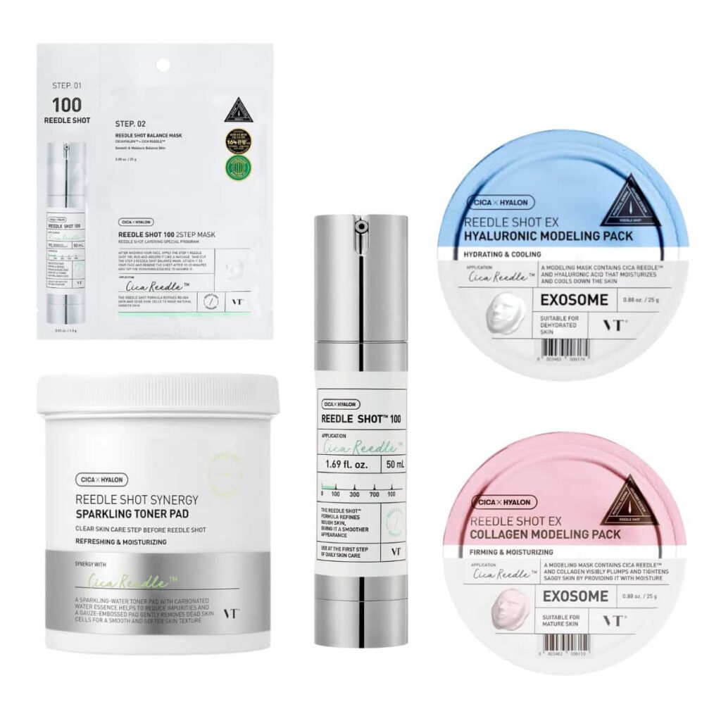 Vt Cosmetics Reedle Shot 100 Silver Set