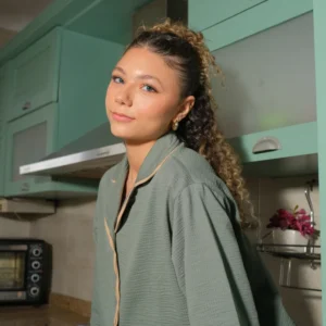 Wavy Dream PJ In Moody Matcha