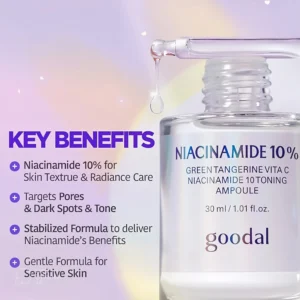 GOODAL Green Tangerine Vita C Niacinamide10% Toning Ampoule 30ml
