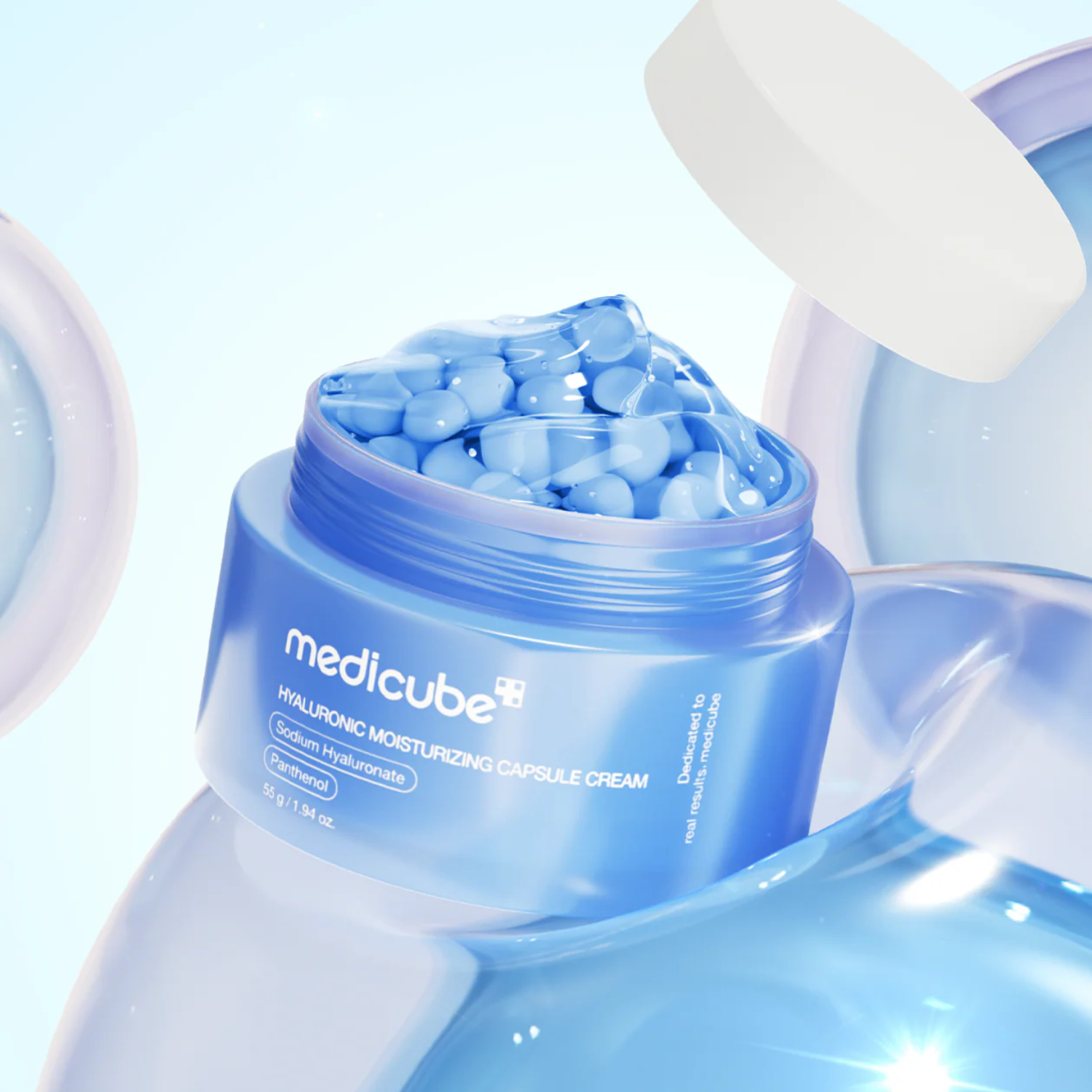 Medicube Hyaluronic Moisturizing Capsule Cream 55G Buy Online At K-Beauty Shine Medicube Hyaluronic Moisturizing Capsule Cream 55G