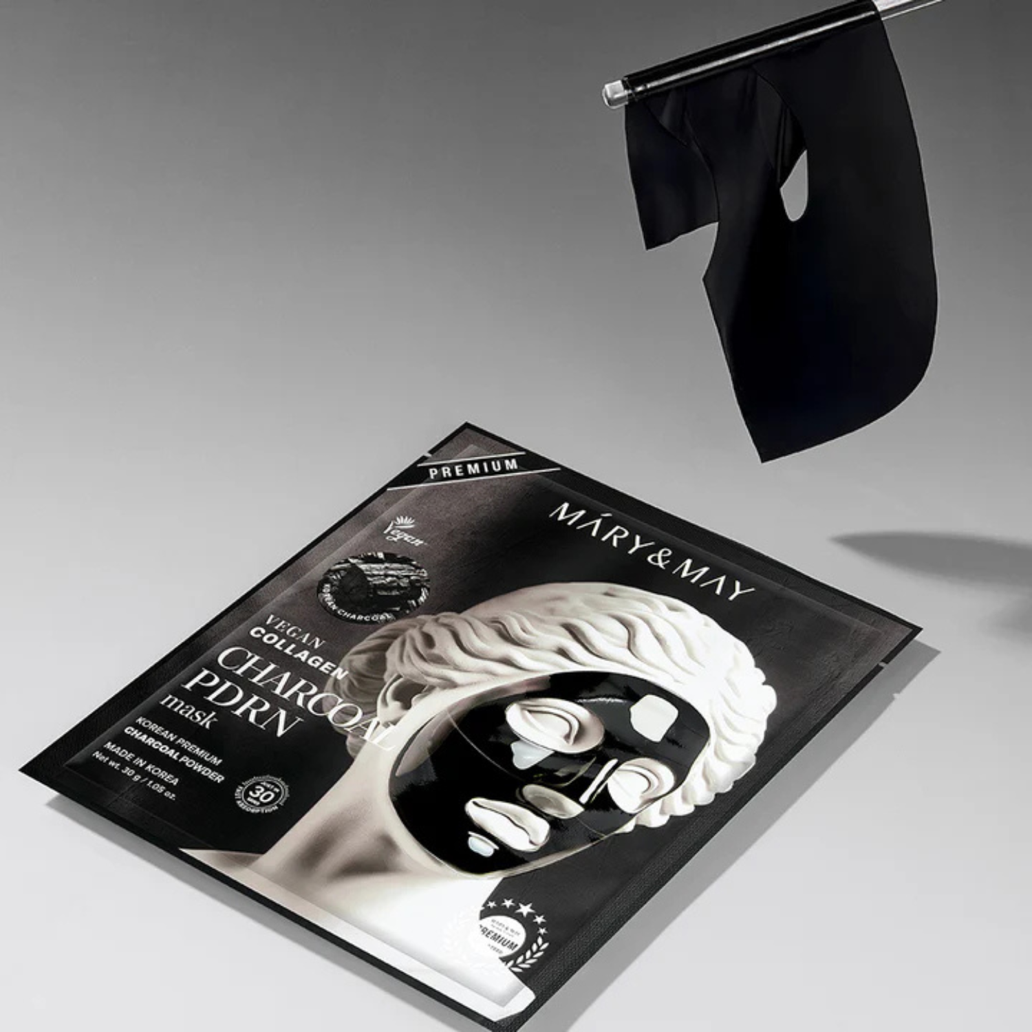 Mary&Amp;May Vegan Collagen Charcoal Pdrn Mask (4Ea) Buy Online At K-Beauty Shine Mary&Amp;May Vegan Collagen Charcoal Pdrn Mask (4Ea)