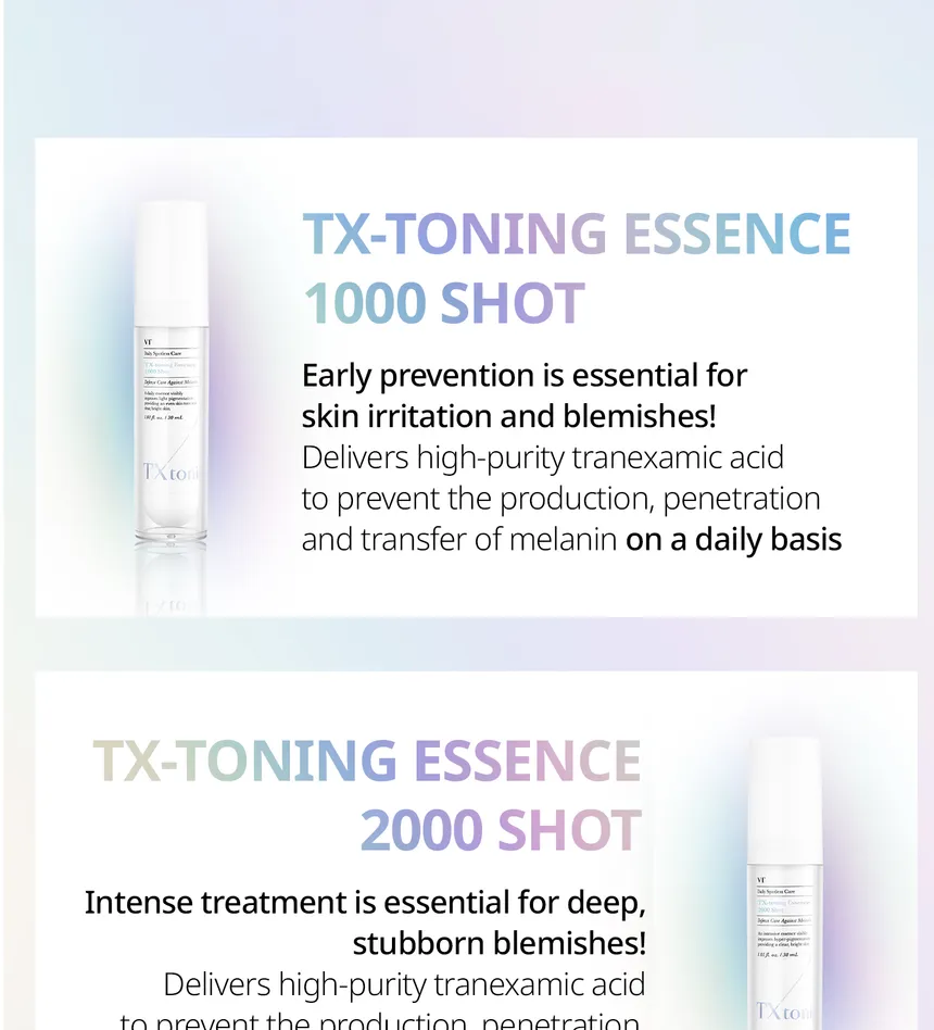 Vt Cosmetics Tx Toning Essence 1000 Shot 30Ml Buy Online At K-Beauty Shine Vt Cosmetics Tx Toning Essence