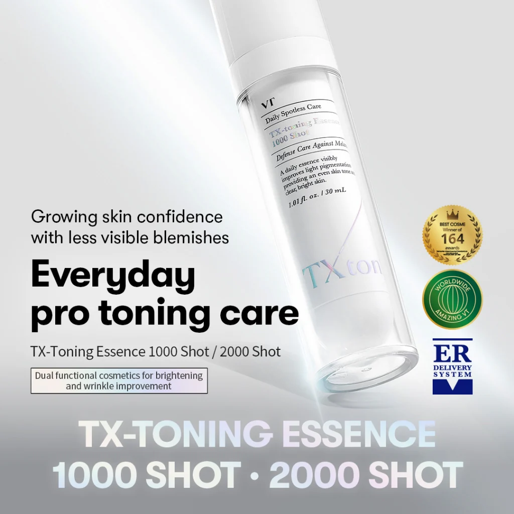 Vt Cosmetics Tx Toning Essence 1000 Shot 30Ml Buy Online At K-Beauty Shine Vt Cosmetics Tx Toning Essence