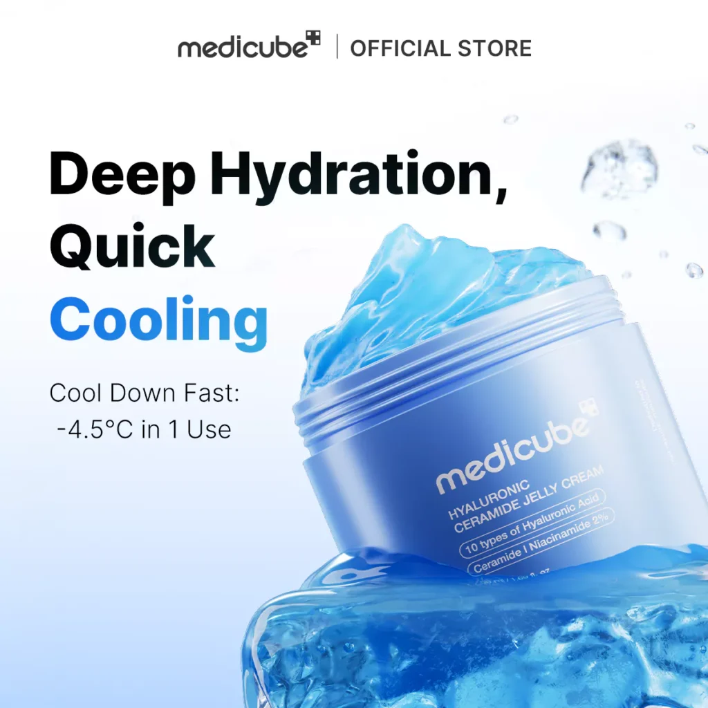 New Buy Online At K-Beauty Shine Medicube Hyaluronic Ceramide Jelly Cream 50Ml
